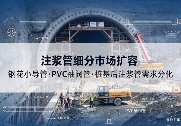 通许注浆管细分市场扩容，隧道钢花小导管、PVC 袖阀管、桩基后注浆管需求分化